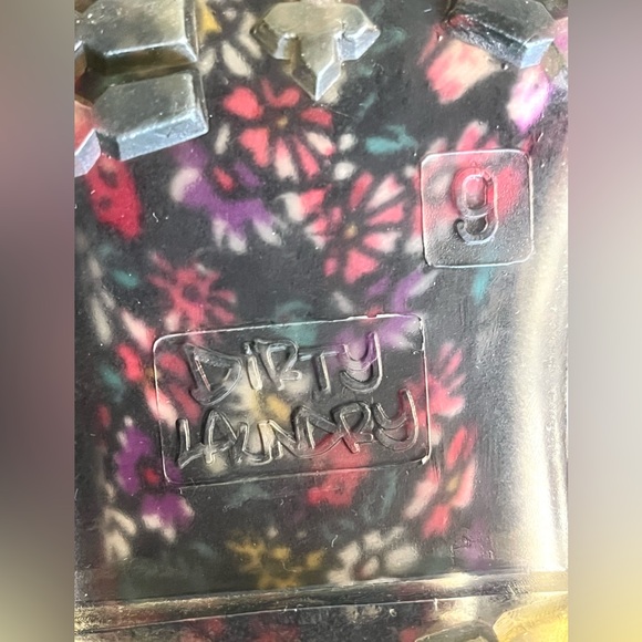 Dirty Laundry Roadie Floral Rubber Rain Combat Lace Up Boots Women’s Size 9 - Picture 11 of 16